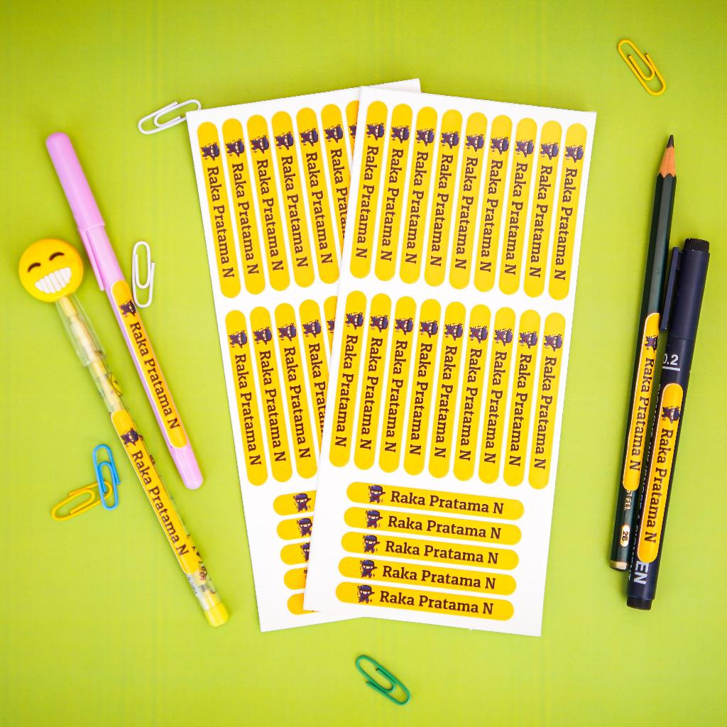 

Stiker Pensil Custom Nama Isi 134 pcs