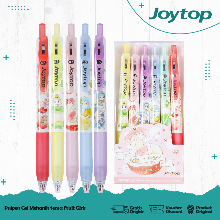 

JOYTOP Gel Pen Black Mekanik Set 6pcs