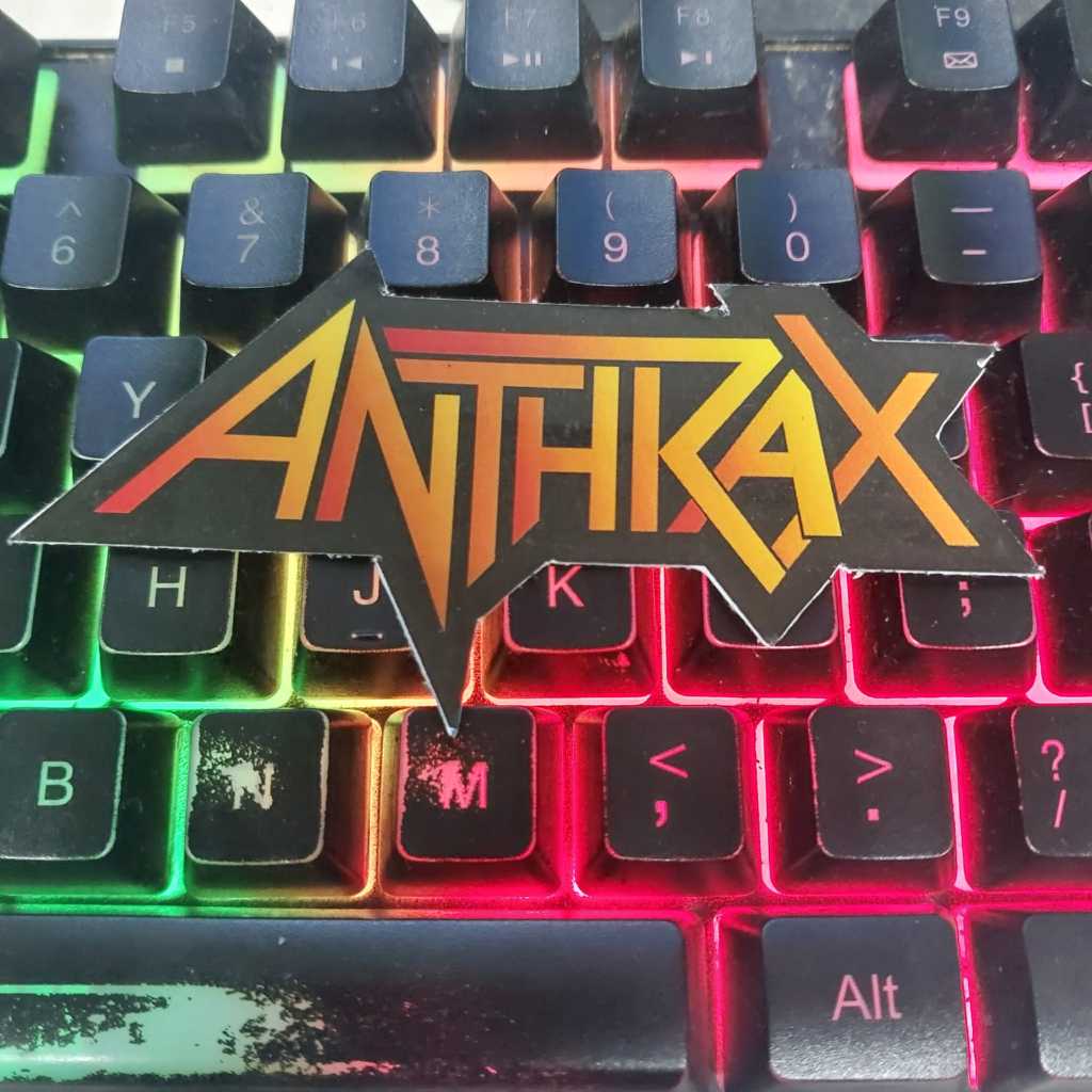 

ANTHRAX LOGO - STICKER CUTTING / METAL / BAND INDIE / POP PUNK STIKER SATUAN / HELM / LAPTOP / HP