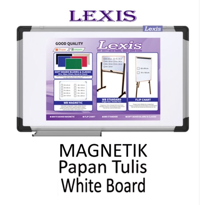 

Papan Tulis White Board gantung ukuran 45 x 60