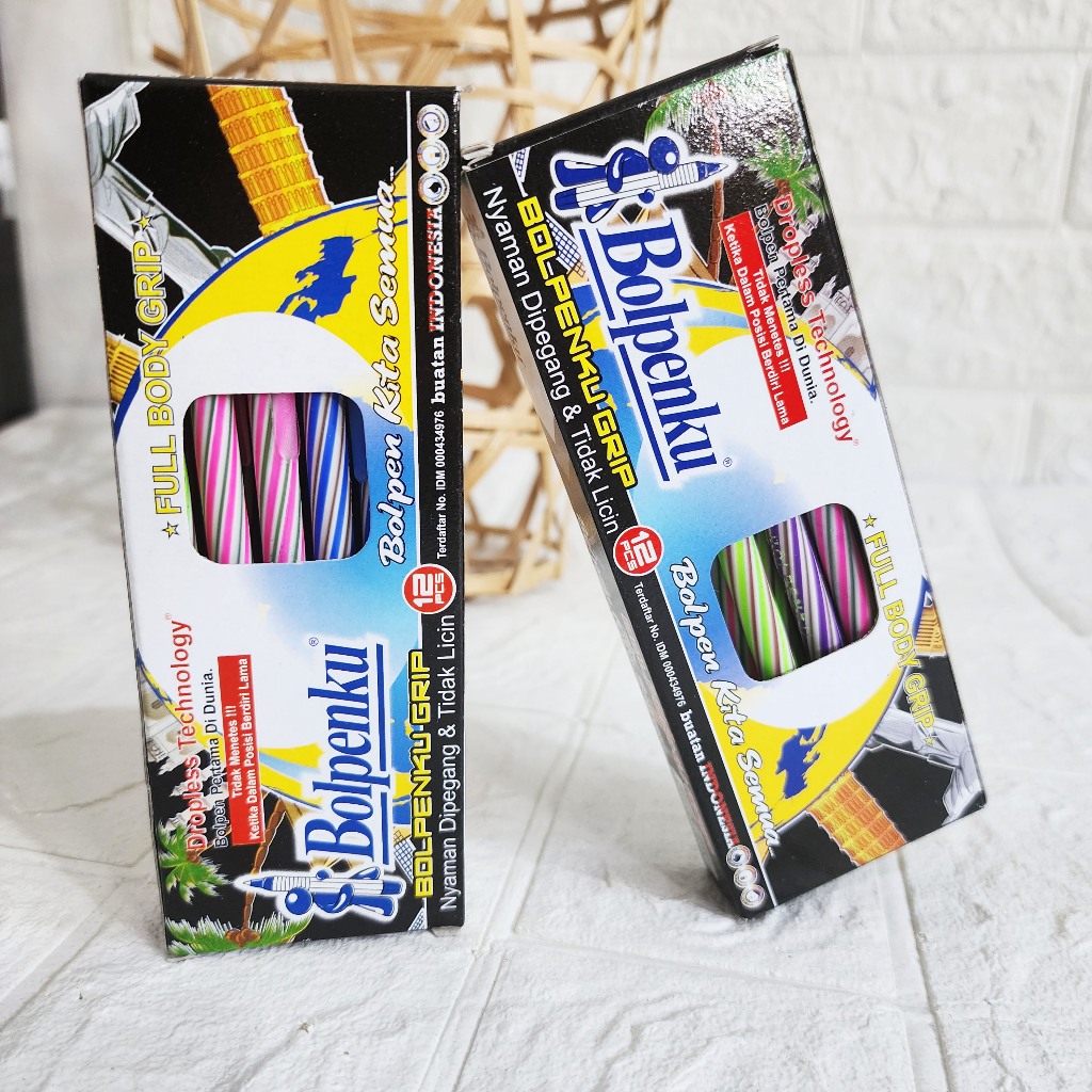 

PULPEN MURAH/ PULPEN LILIN BOLPENKU 1 PAK ISI 12 PCS WARNA HITAM