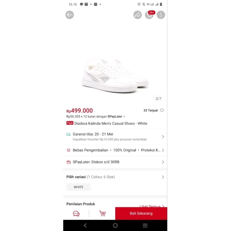 Diadora Kalinda Men's Casual Shoes - White