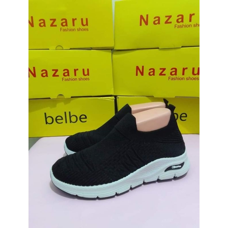 sepatu wanita nazaru hitam keren termurah terlaris