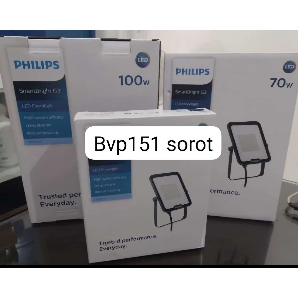 LAMPU LED PHILIPS Sorot BVP151 70W 70Watt 70 Watt IP65 PUTIH 6500K BVP