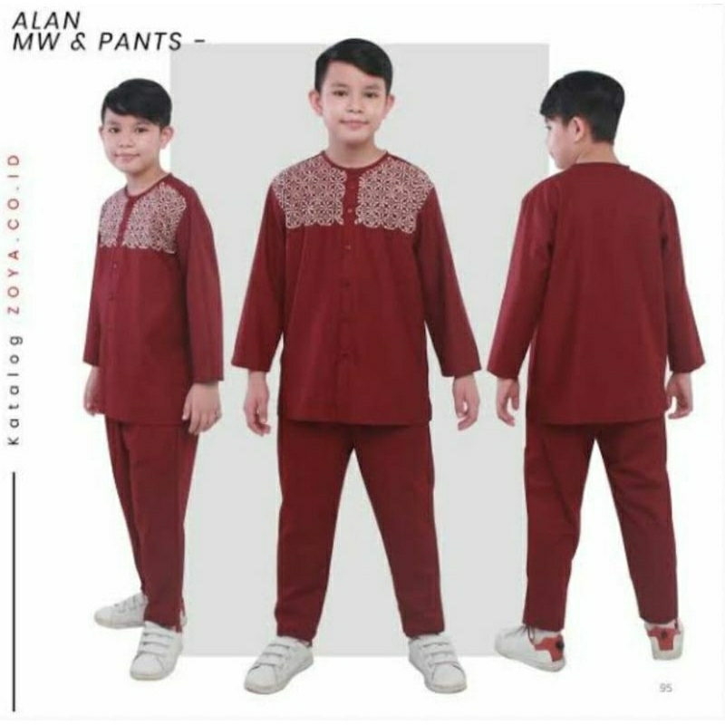 ZOYA ALAN SET KIDS -MAROON