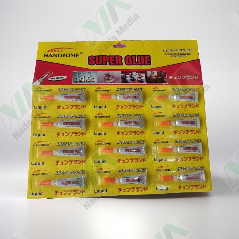 

Handsome Lem Super Glue Renceng Murah isi 12 Pcs