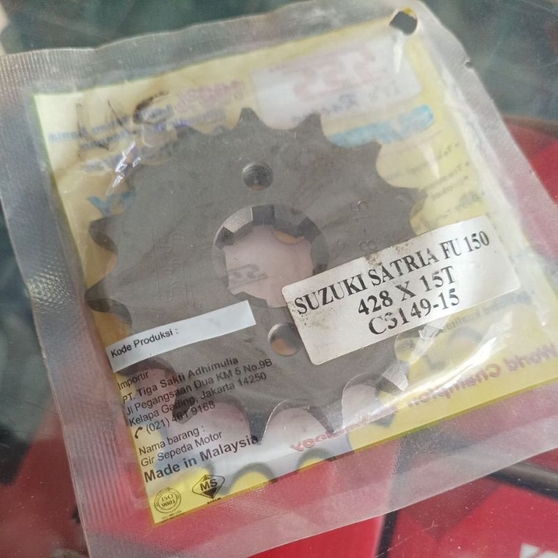 GEAR GIR SSS DEPAN SATRIA FU 428 13/14/15/16