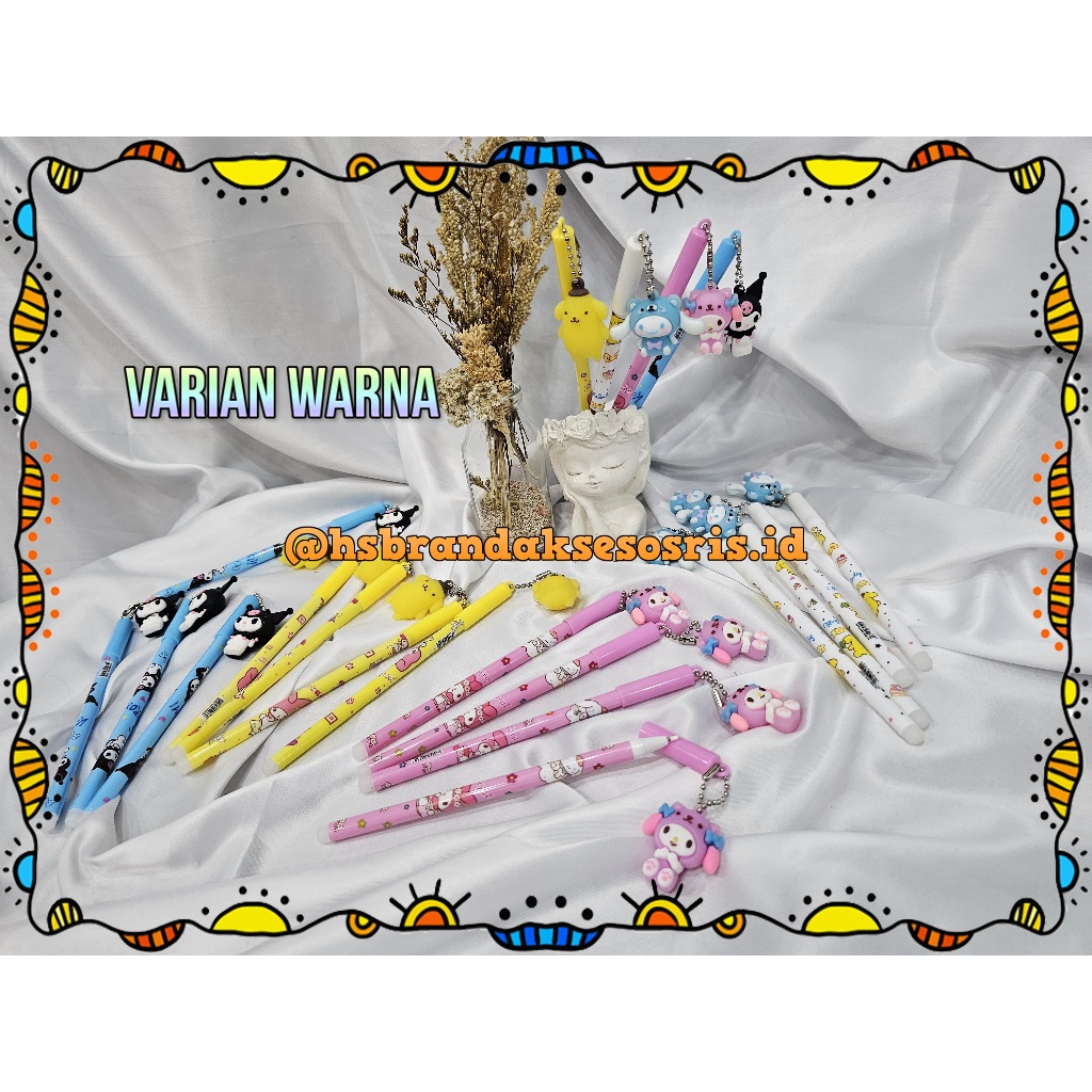 

PULPEN GEL GANTUNGAN LUCU / PENA GANTUNGAN BUNGA SANRIO / PEN GEL CETEK SANRIO HELLOKITY MELODY / FANCY BALLPOINT / PENA FANCY VIRAL MPL7896