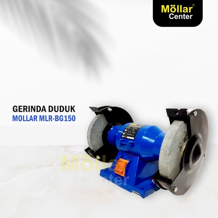 MOLLAR Bg005 Mesin Gerinda Duduk 6" Bench Grinder 150mm 6 inch