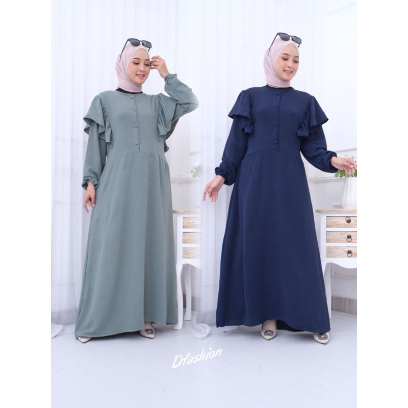 SALE Dress Gamis Crinkle Polos Dress Gamis Wanita Dress Polos Dress Wanita Dress Crinkle Dress Terba