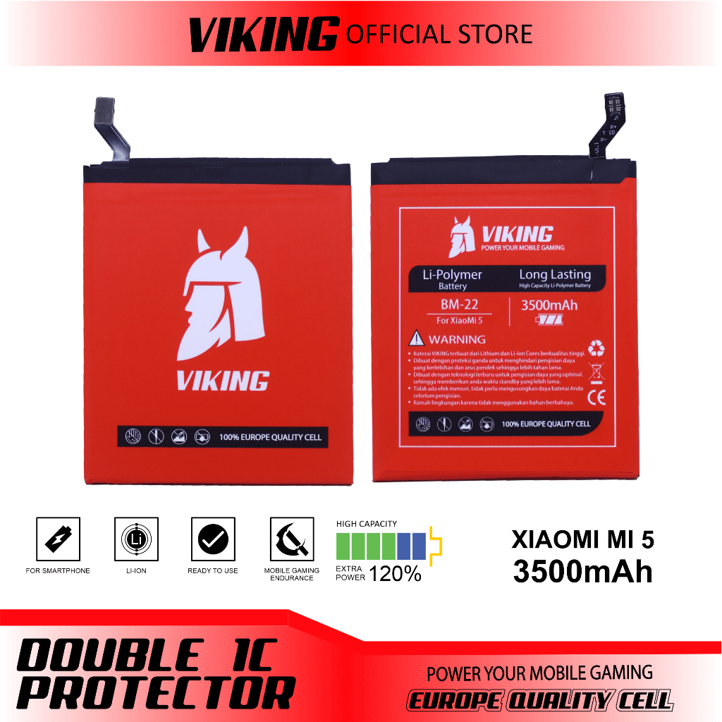VIKING Baterai Xiaomi Mi 5 BM22 Double Power