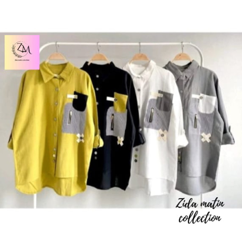 Kemeja tunik import lubana kekinian/SAKU SALUR