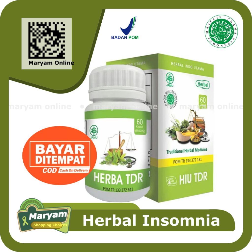 Herba Tdr Obat Insomnia Susah Tidur