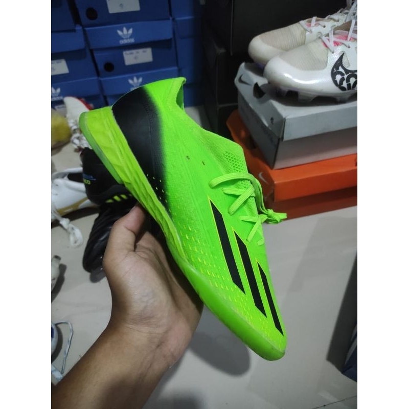 Sepatu futsal X Speedportal.1 Green Black IC