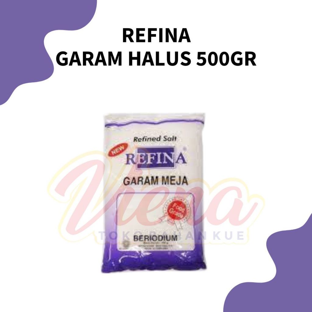 

Refina Garam Meja Kemasan 500gr / Garam Beryodium