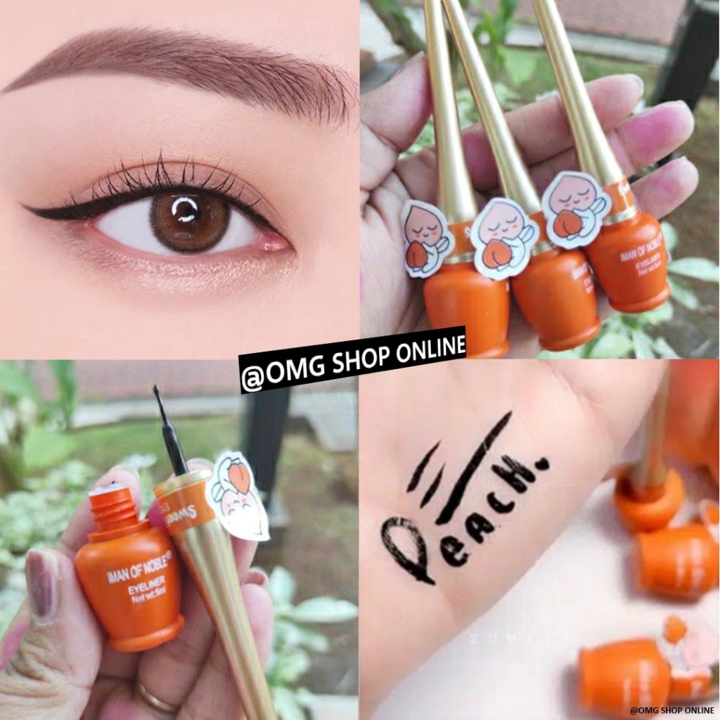 Termurah  Eyeliner Waterproof Iman of Noble Peach THAILAND / Eyeliner Anti Air dan Tahan Lama Bentuk