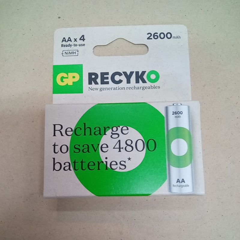 Baterai Gp AA 2600 mAh rechageable  Bp4