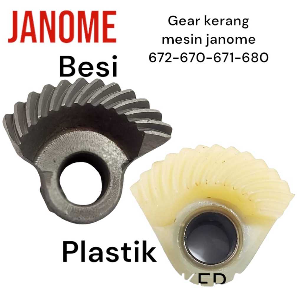 JANOME GENUINE PART - gigi kerang mesin jahit janome 672 , Gear kerang Mesin Jahit Janome 672