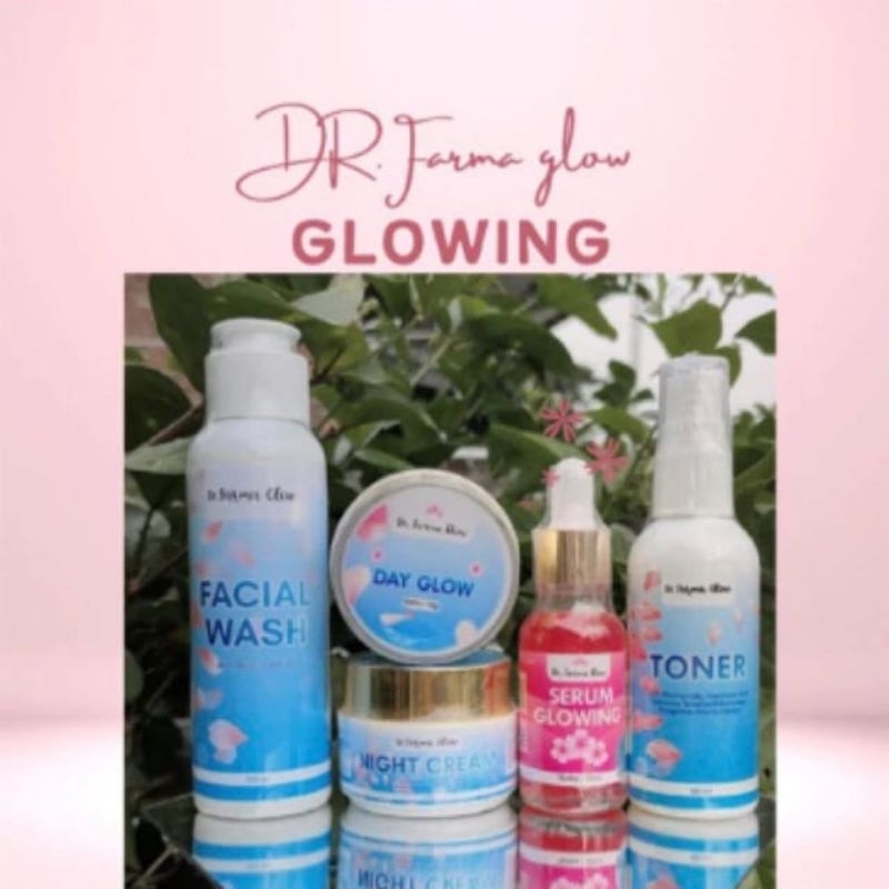 Paket lengkap Farma Glow Serum Pink