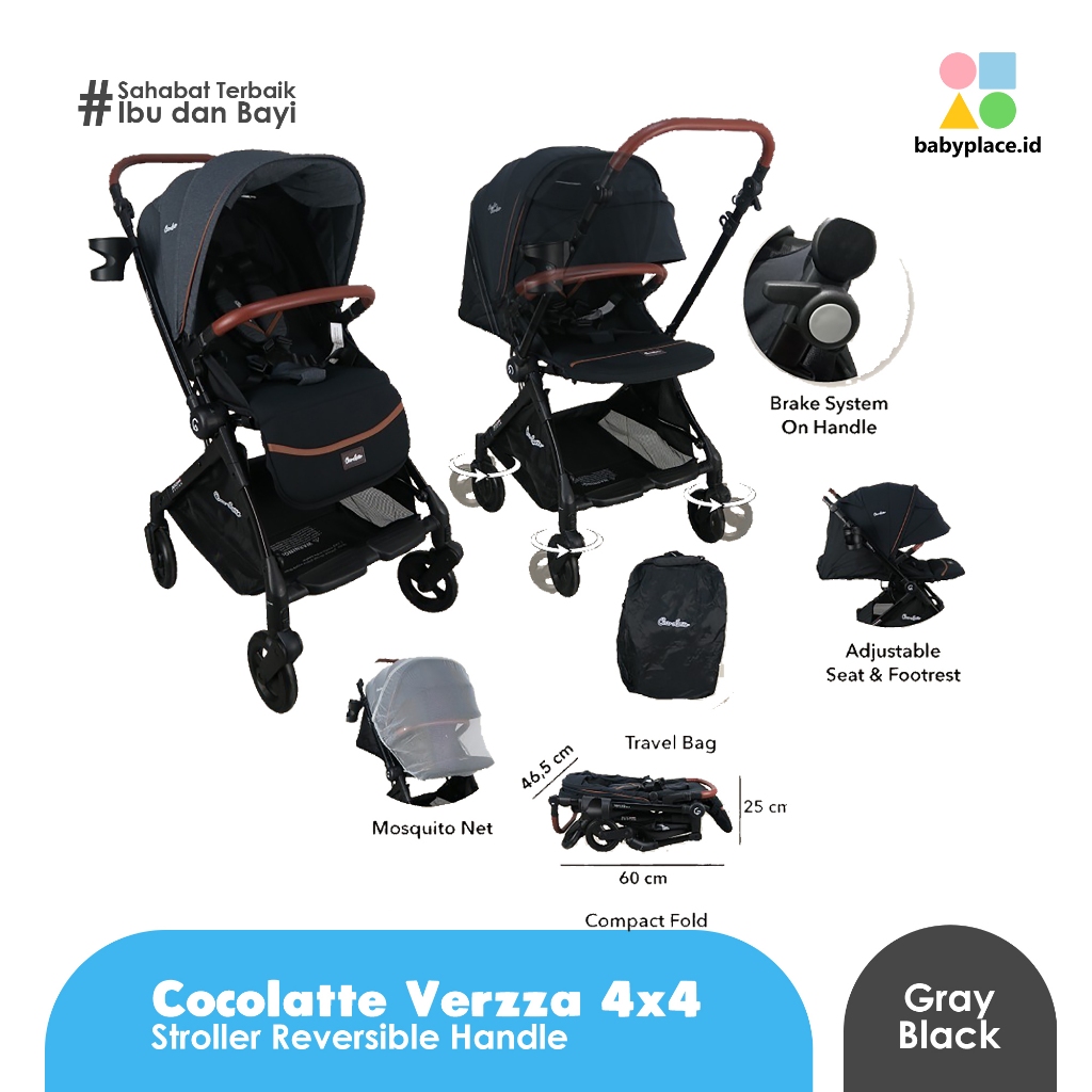 COCOLATTE - Stroller Cocolatte Verzza / Kereta Dorong Anak