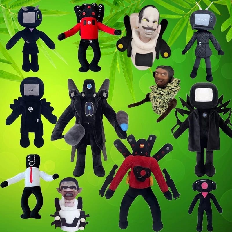 boneka skibidi toilet mainan boneka speaker man