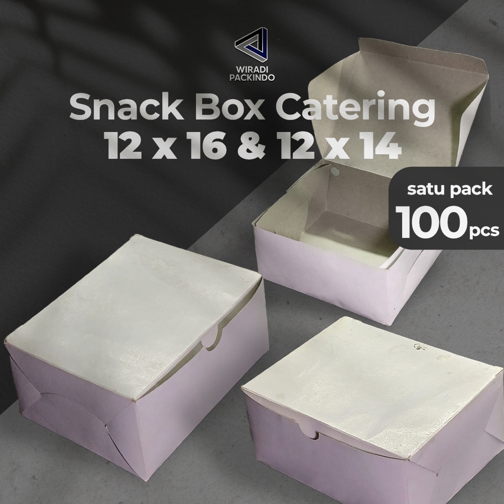 SNACK BOX CATERING - SNACK BOX DUPLEX PUTIH - SNACK BOX ACARA ALL SIZE
