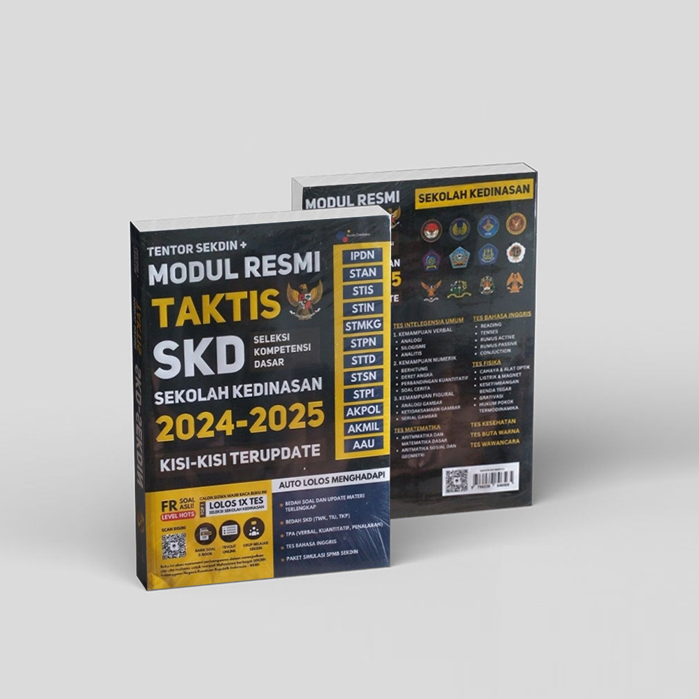 

Buku SKD Kedinasan : Modul Resmi Taktis SKD Kedinasan 2024-2025 Kisi-Kisi Terupdate