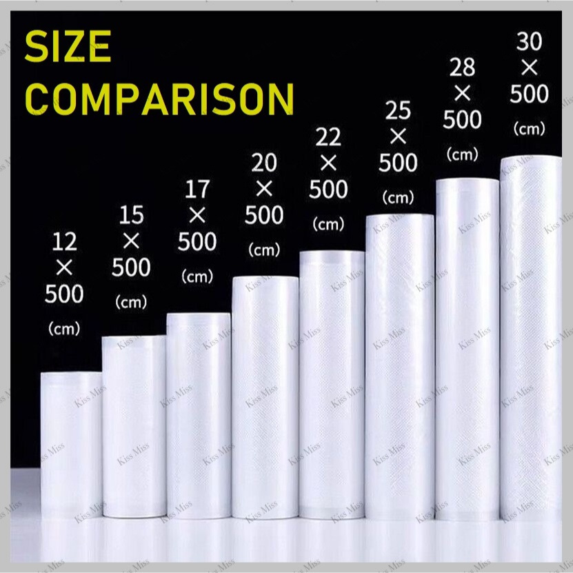 

iDk90 ROLL 20x500 - Plastik Vacuum Roll Embossed / Vakum Sealer / Vacum / Refill / Plastik Makanan /