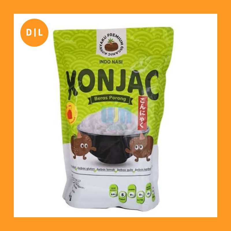 

BERAS PORANG KONJAC Pouch 1Kg / Beras Diet Sehat
