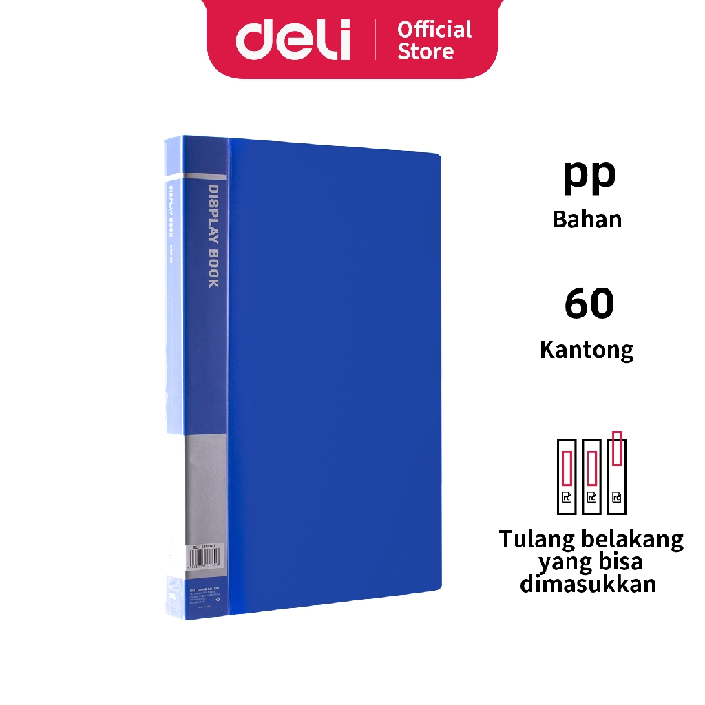 

Display Book Clear Holder 60 Halaman Cover Plastik PP Warna Cerah /File Holder B01802