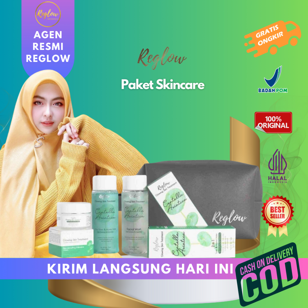 Paket Skincare Reglow Glow skin Treatment Reglow bpom reglow original 100% skincare bpom