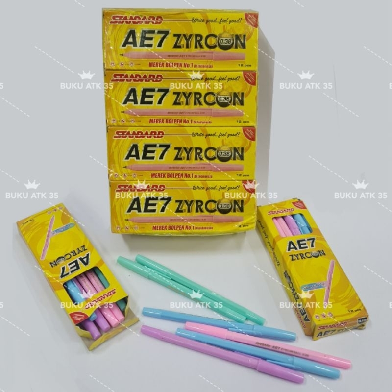 

Bolpen Pen Pena Pulpen Standard AE7 Zyrcon