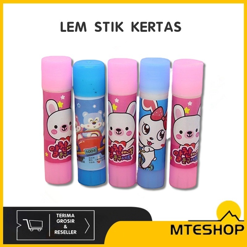 

MTE Lem Stik Kertas Anak Glue Stick Putar Kecil Lengket Karakter Non Toxic