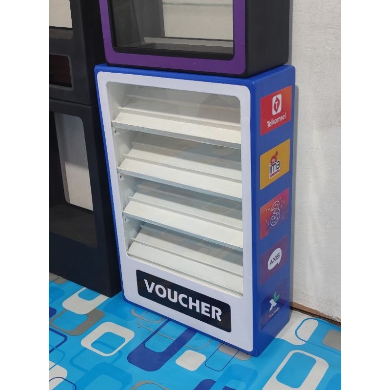 Etalase Voucher / Etalase Mini + Packing Kayu