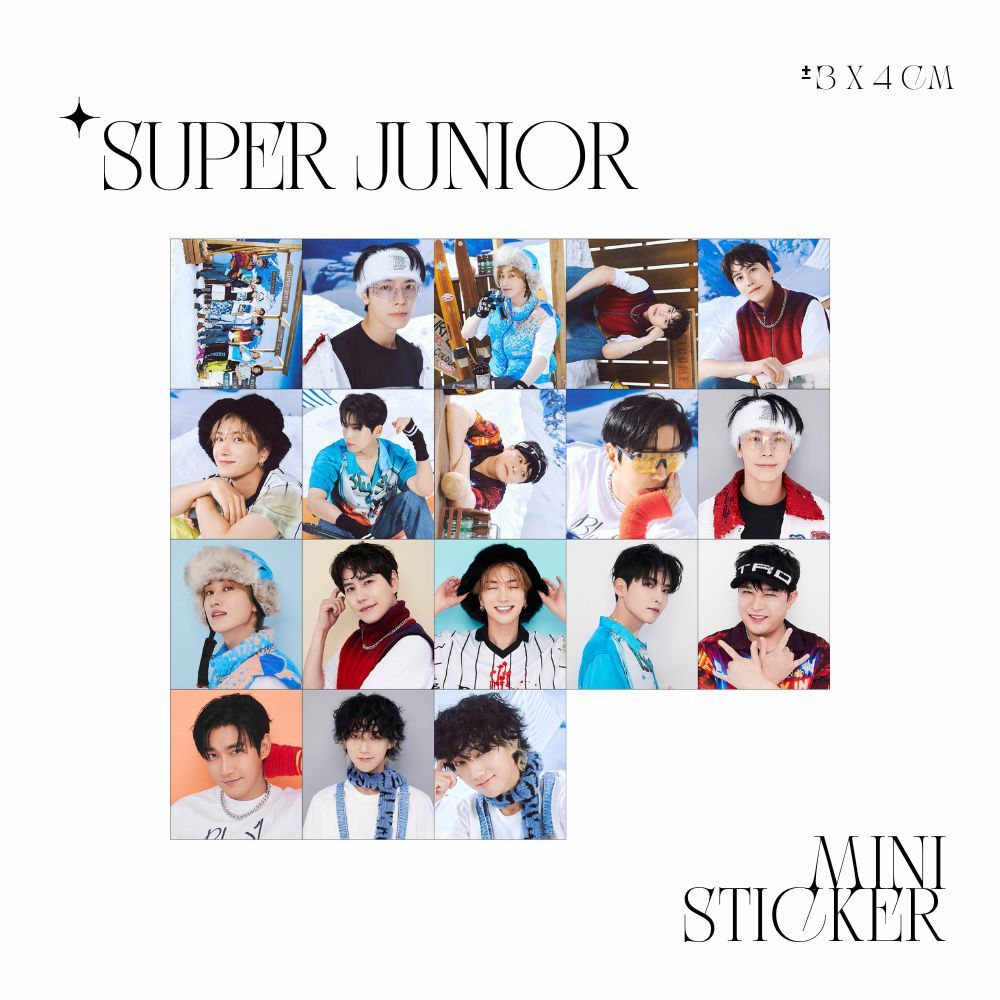 

MINI STIKER SUPER JUNIOR SMCU (ISI : 18 PCS) STICKER CHROMO TRANSPARAN HOLOGRAM KPOP IDOL KOREA PREMIUM MURAH UNOFFICIAL LEETEUK HEECHUL YESUNG SHINDONG EUNHYUK SIWON DONGHAE RYEOWOOK KYUHYUN READY STOCK !