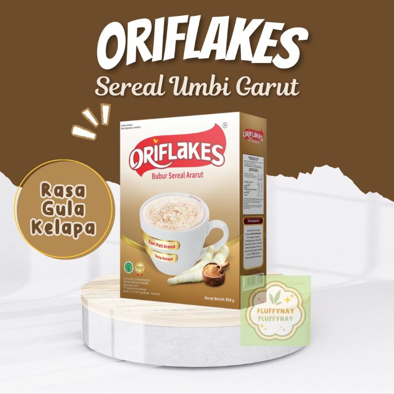 

Oriflakes Bubur Sereal Umbi Garut Original Gula Kelapa 350 gram