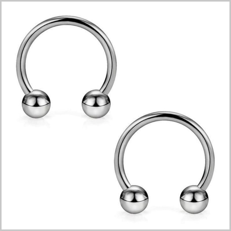 Anting barbel/ anting gantung pria wanita antikarat