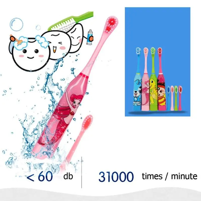 Sikat gigi anak elektrik karakter Electric Toothbrush cartoon 1336