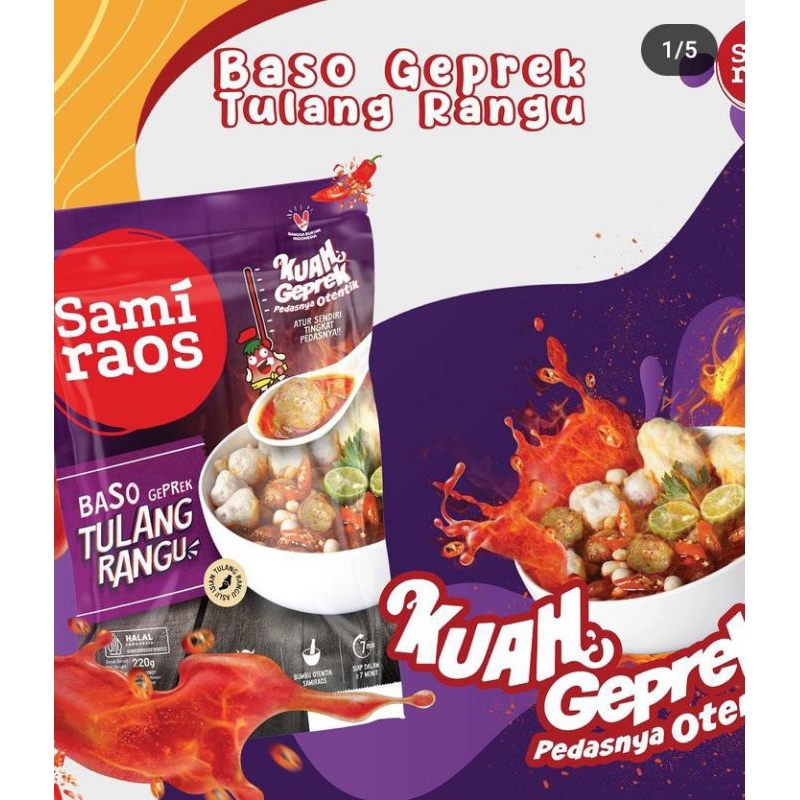 

[READY BJM] (TIDAK NERIMA COD TANAH BUMBU | KOTABARU dan LUAR KALSEL) Samiraos Baso Aci Geprek | Tulang Rangu | Urat