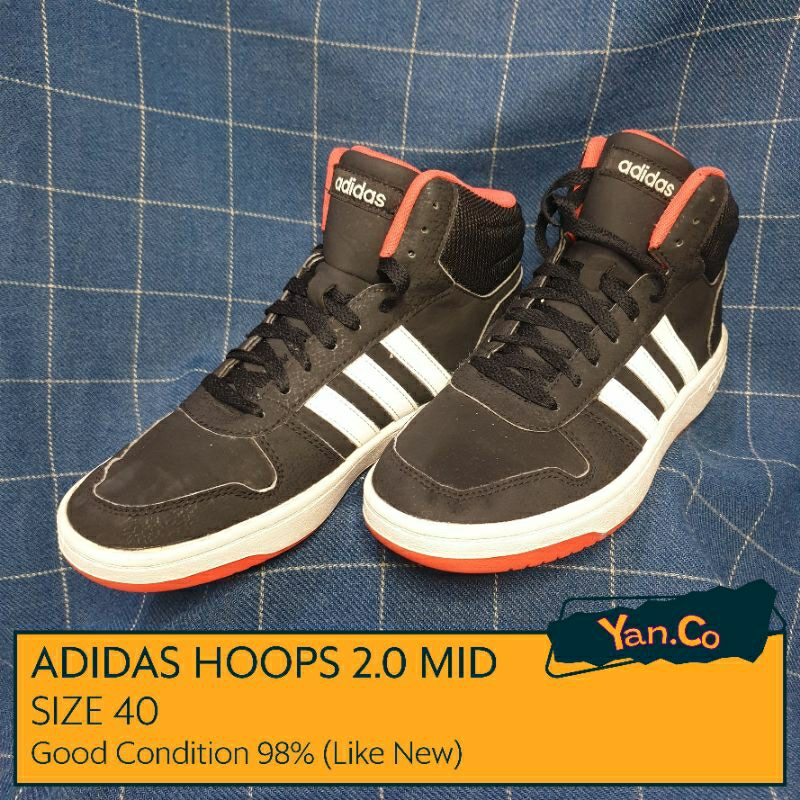 ADIDAS HOOPS 2.0 MID black Second