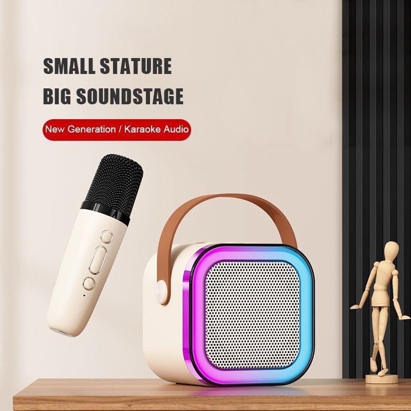 SINARM 1 Mic 1 K12 Speaker bluetooth karaoke speaker ktv//  Speaker Nirkabel mic Bass Super Wireless