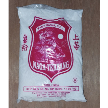 

100 Gram Tepung Tapioka Cap Naga Terbang /Bahan Bakso/ Kanji