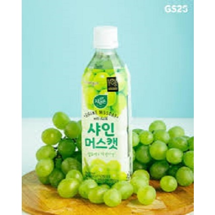 

Woongjin Shine Muscat With Aloe/Minuman Buah Rasa Buah Anggur dengan Lidah Buaya 500ml