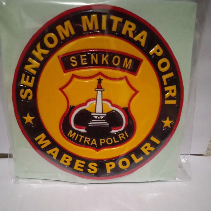 

stiker embos logo senkom bulat