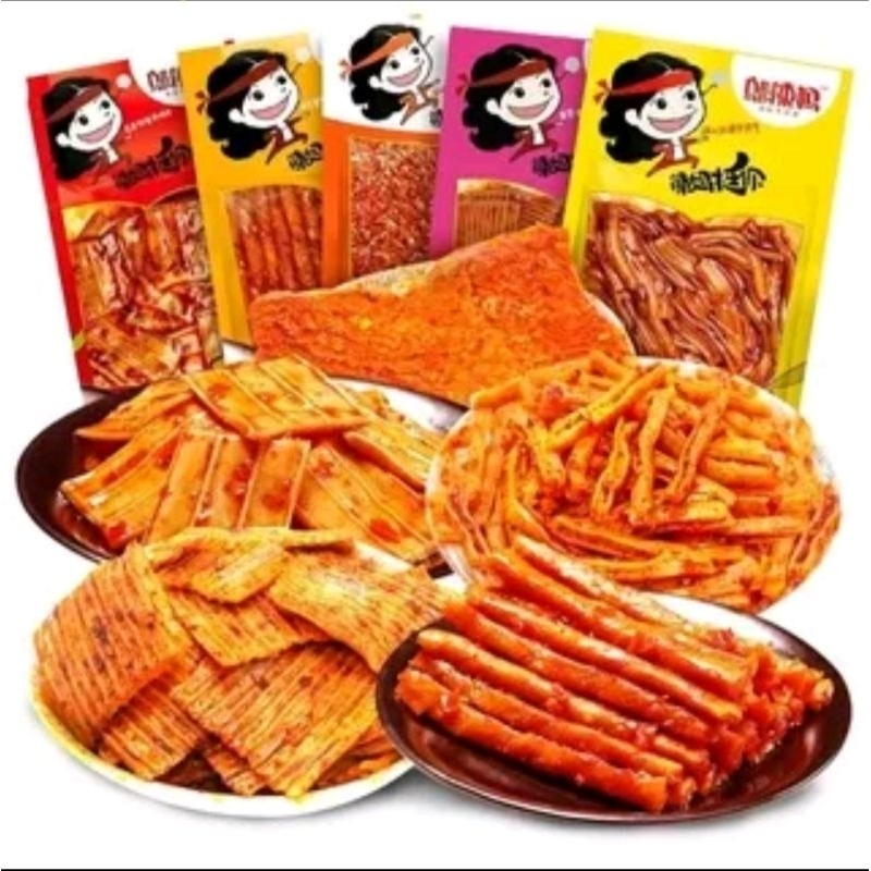 

[HALAL VEGE] WULAMA Latiao Mini Murah HALAL 25g Gluten (Cemilan Snack Vege) latiao/la tiao