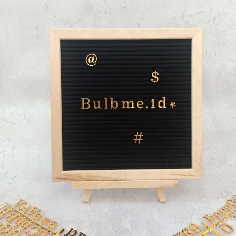 

READY Letter board message box hitam black papan nama papan huruf bayi babyborn Nyaman