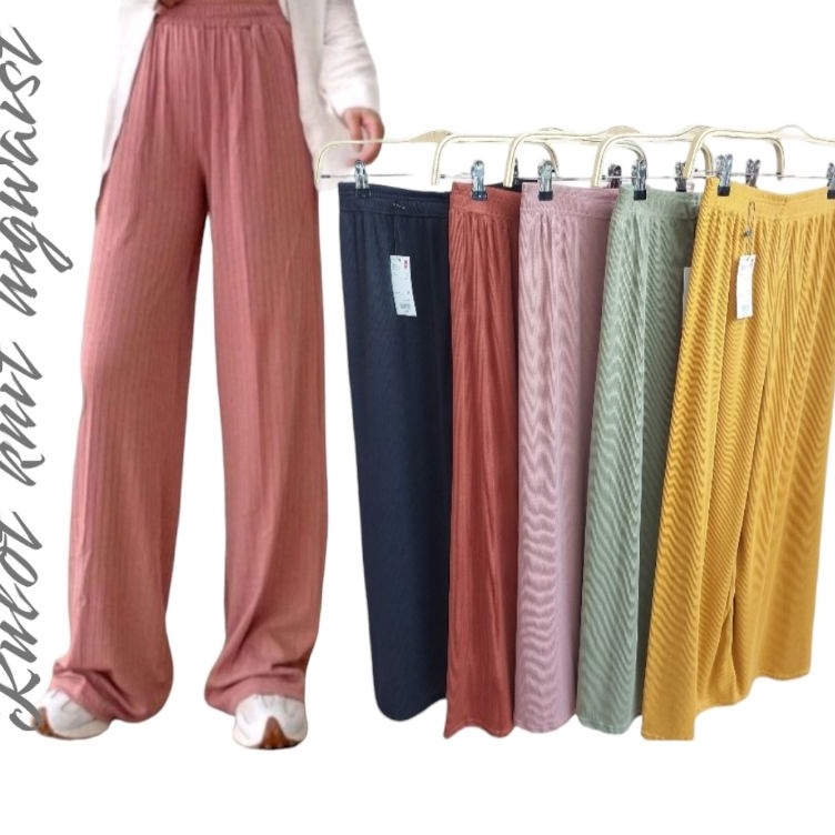 Hot Item Celana kulot wanitaKulot knit polos wanita