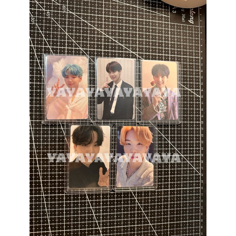 BTS SUGA OFFICIAL PHOTOCARD YOONGI MEMORIES DVD