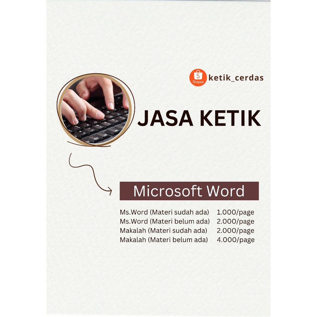 Jasa Ketik Microsoft Word