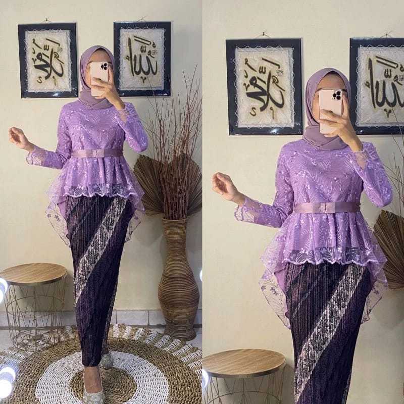 TERLARIS RR KEBAYA MODERN SETELAN KEBAYA AURORA TILLE KEBAYA WISUDA